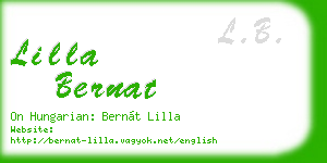 lilla bernat business card